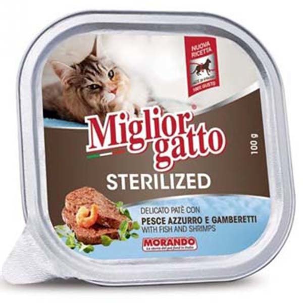 Miglior Gatto 100 Gr Okaynus Balık Ve Karidesli Kısırlaştırılmış Yetişkin 