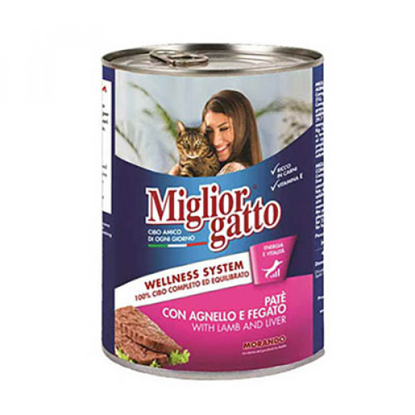 Miglior Gatto 24 Adet Pate With Lamb And Liver 400 Gr | Kuzu Etli Kedi Maması