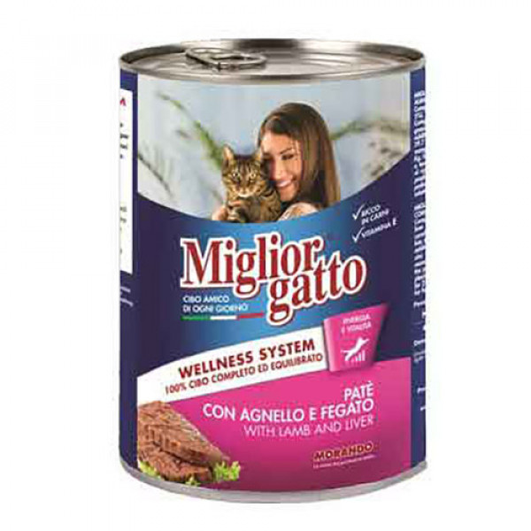 Miglior Gatto 400 Gr Pate With Lamb And Liver | Kuzu Etli Kedi Maması