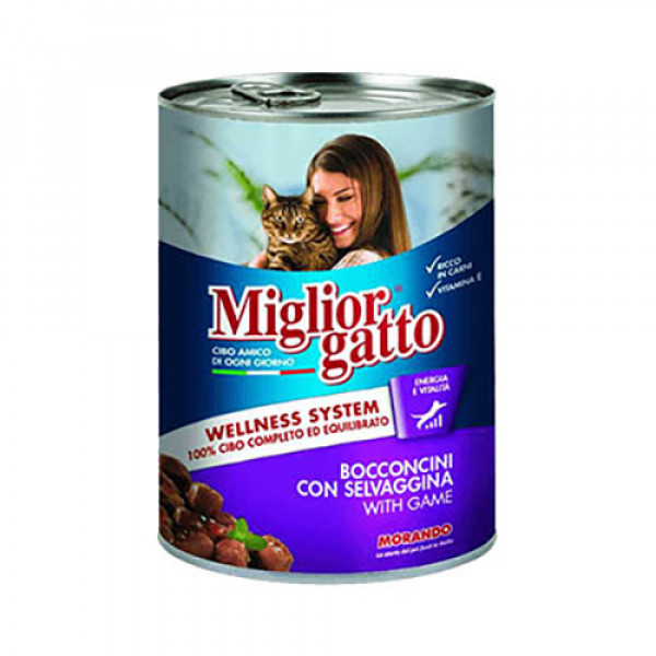 Miglior Gatto 6 Adet Chunks With Game 405 Gr | Yetişkin Kedi Maması