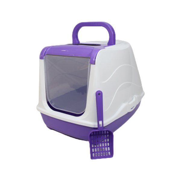 Mio 36x49x39 Cm Kapalı Tuvalet Mor | Kapalı Kedi Tuvaleti