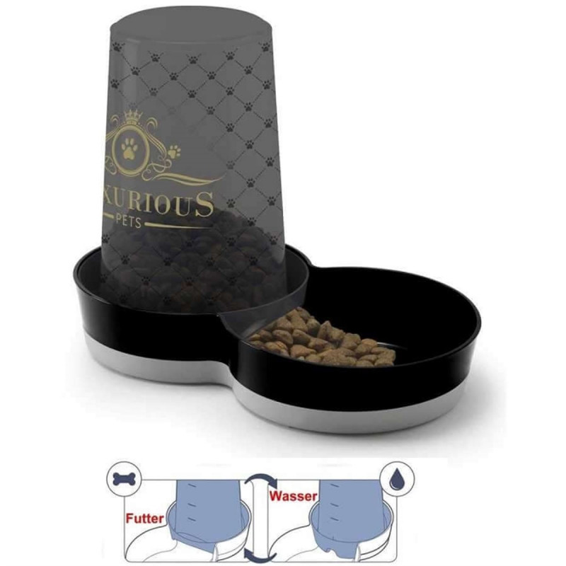 Moderna 3,79 Lt Luxurious Hazneli Mama Ve Su Kabı | Plastik Mama Ve Su Kabı Moderna 3,79 Lt Luxurious Hazneli Mama Ve Su Kabı | Plastik Mama Ve Su Kabı