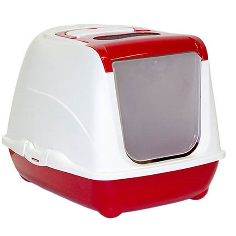 Moderna 50 Cm Flip Kapalı Tuvalet Kırmızı | Kapalı Kedi Tuvaleti Moderna 50 Cm Flip Kapalı Tuvalet Kırmızı | Kapalı Kedi Tuvaleti