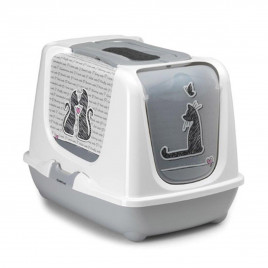 50 Cm Trendy Desenli Kapalı Tuvalet | Filtresiz Kapalı Kedi Tuvaleti 50 Cm Trendy Desenli Kapalı Tuvalet | Filtresiz Kapalı Kedi Tuvaleti