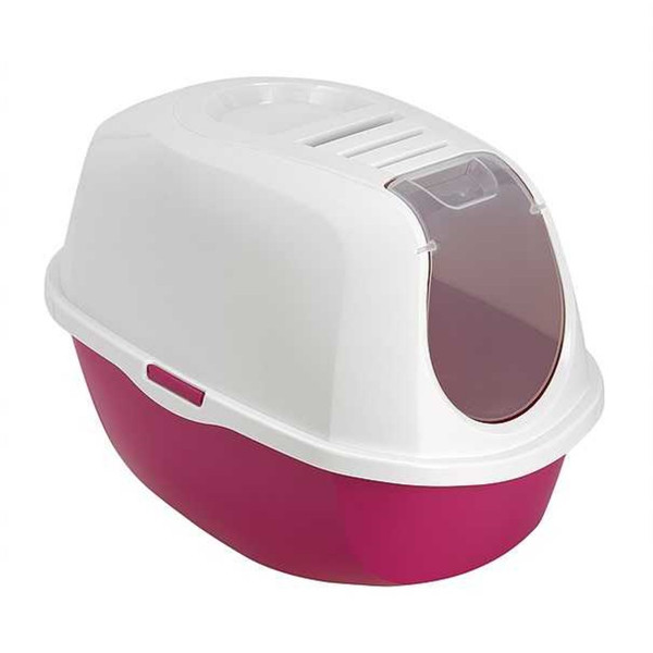 Moderna 53 Cm Smart Kapalı Tuvalet Fuşya | Filtresiz Kapalı Kedi Tuvaleti