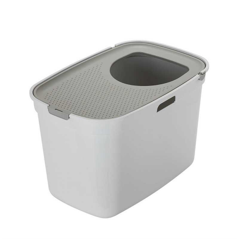 Moderna 59 Cm Top Cat Gri/Beyaz Tuvalet | Filtresiz Kapalı Kedi Tuvaleti Moderna 59 Cm Top Cat Gri/Beyaz Tuvalet | Filtresiz Kapalı Kedi Tuvaleti