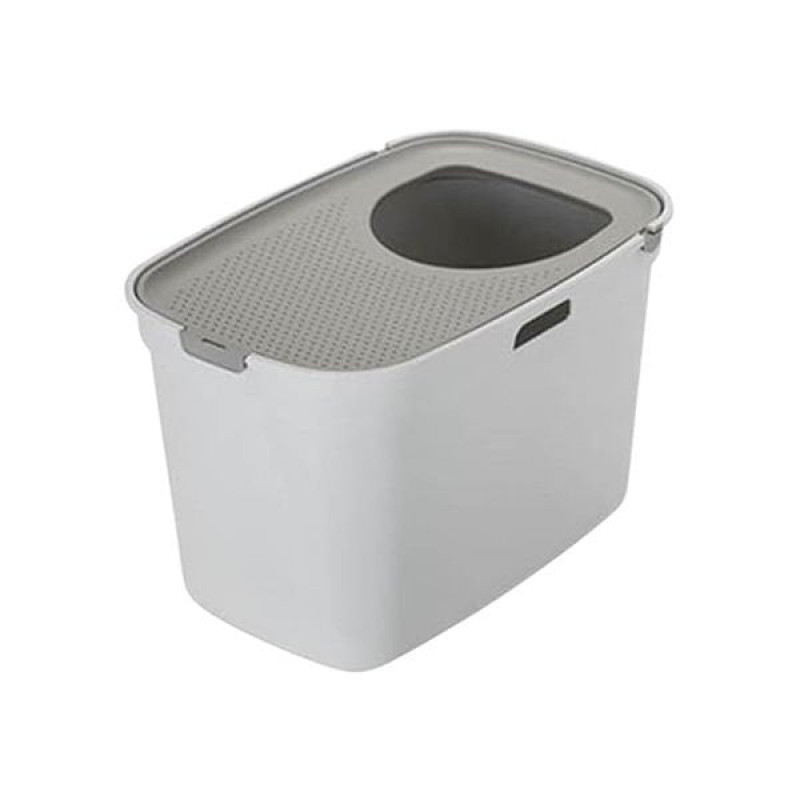 Moderna 59 Cm Top Cat Üstten Girişli Kapalı Tuvalet Açık Gri - Gri | Açık Kedi Tuvaleti Moderna 59 Cm Top Cat Üstten Girişli Kapalı Tuvalet Açık Gri - Gri | Açık Kedi Tuvaleti