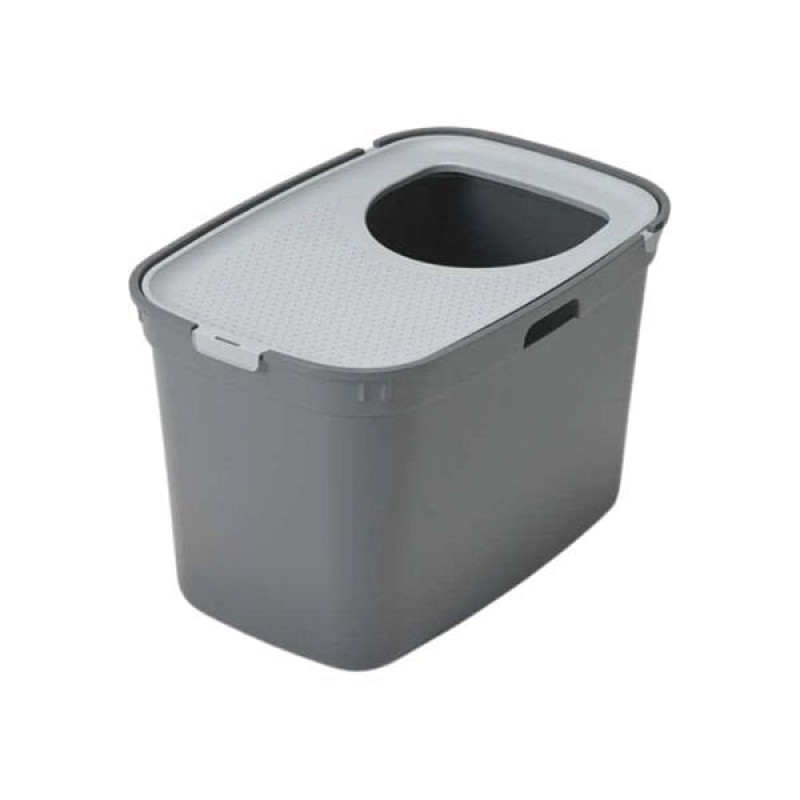 Moderna 59 Cm Top Cat Üstten Girişli Kapalı Tuvalet Gri - Koyu Gri | Kapalı Kedi Tuvaleti Moderna 59 Cm Top Cat Üstten Girişli Kapalı Tuvalet Gri - Koyu Gri | Kapalı Kedi Tuvaleti