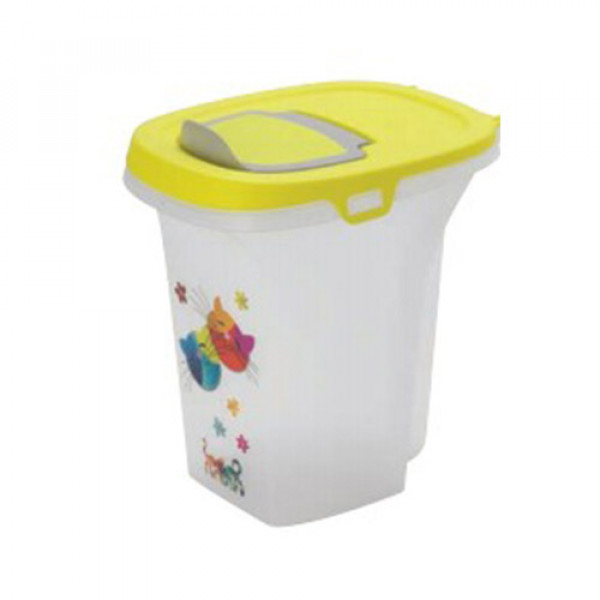 Moderna 6 Lt Friends Mama Saklama Kabı Sarı | Kedi Maması Saklama Kabı