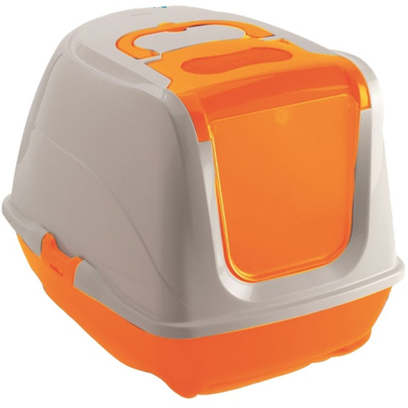 Moderna Flip Kapalı Tuvalet Turuncu | Filtresiz Kapalı Kedi Tuvaleti Moderna Flip Kapalı Tuvalet Turuncu | Filtresiz Kapalı Kedi Tuvaleti