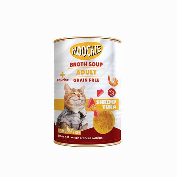 Moochie 135 Ml Et Suyu Çorba Karides ve Ton | Kedi Sıvı Ödül Maması