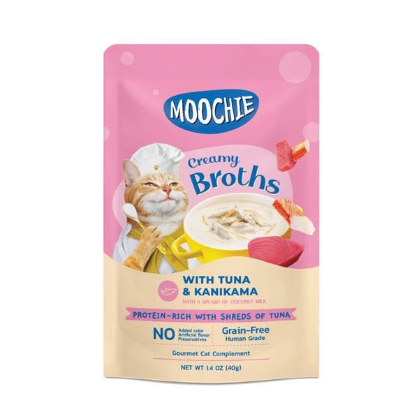 Moochie 40 Gr Creamy Broths Ton ve Kanikama | Kedi Sıvı Ödül Maması
