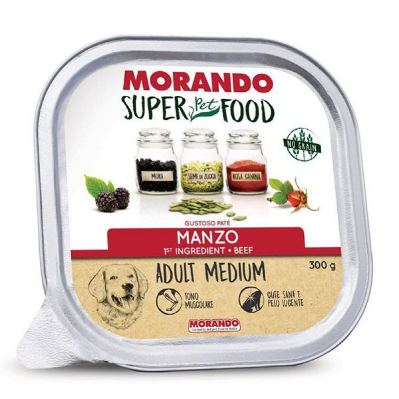 Morando 300 Gr Super Food Orta Irk Biftekli Yetişkin | Yetişkin Köpek Konserve Maması Morando 300 Gr Super Food Orta Irk Biftekli Yetişkin | Yetişkin Köpek Konserve Maması