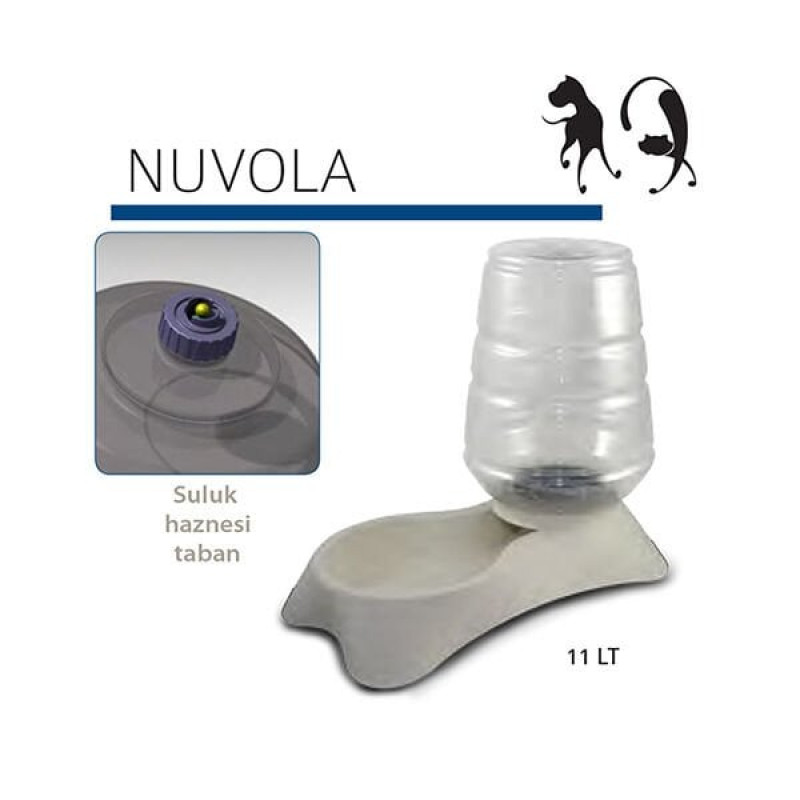 Mp 11 Lt Nuvola Hazneli Su Kabı Beyaz | Hazneli Mama Ve Su Kabı Mp 11 Lt Nuvola Hazneli Su Kabı Beyaz | Hazneli Mama Ve Su Kabı