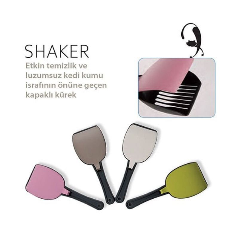 Mp 27 Cm Bergamo Shaker Kapaklı Kum Küreği | Kedi Tuvalet Küreği Mp 27 Cm Bergamo Shaker Kapaklı Kum Küreği | Kedi Tuvalet Küreği