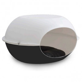 Mp 57x38x31 Cm Bergamo Luna Ev Beyaz ve Siyah | Kedi Evi Mp 57x38x31 Cm Bergamo Luna Ev Beyaz ve Siyah | Kedi Evi