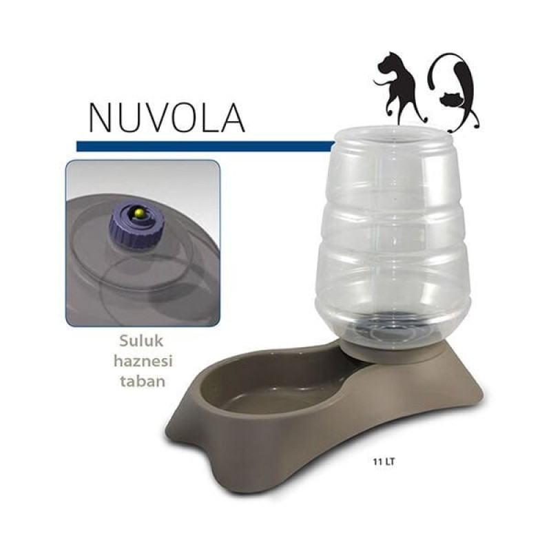 Mp11 Lt Nuvola Hazneli Mama Kabı Kahverengi | Hazneli Mama Ve Su Kabı Mp11 Lt Nuvola Hazneli Mama Kabı Kahverengi | Hazneli Mama Ve Su Kabı