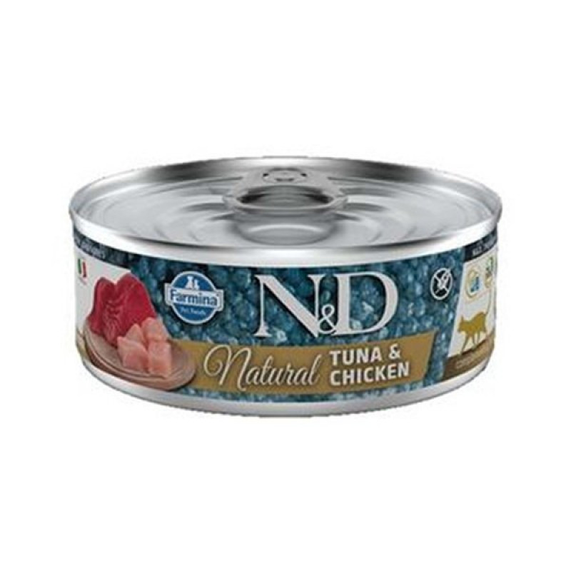 N&D 80 Gr Natural Tuna Ve Tavuklu Yetişkin