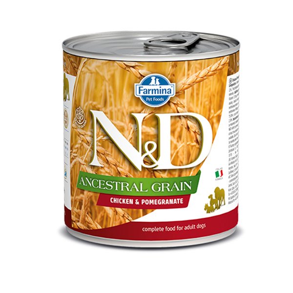 N&amp;D Ancestral Grain 285 Gr Tavuk ve Nar | Yetişkin Köpek Konserve Maması