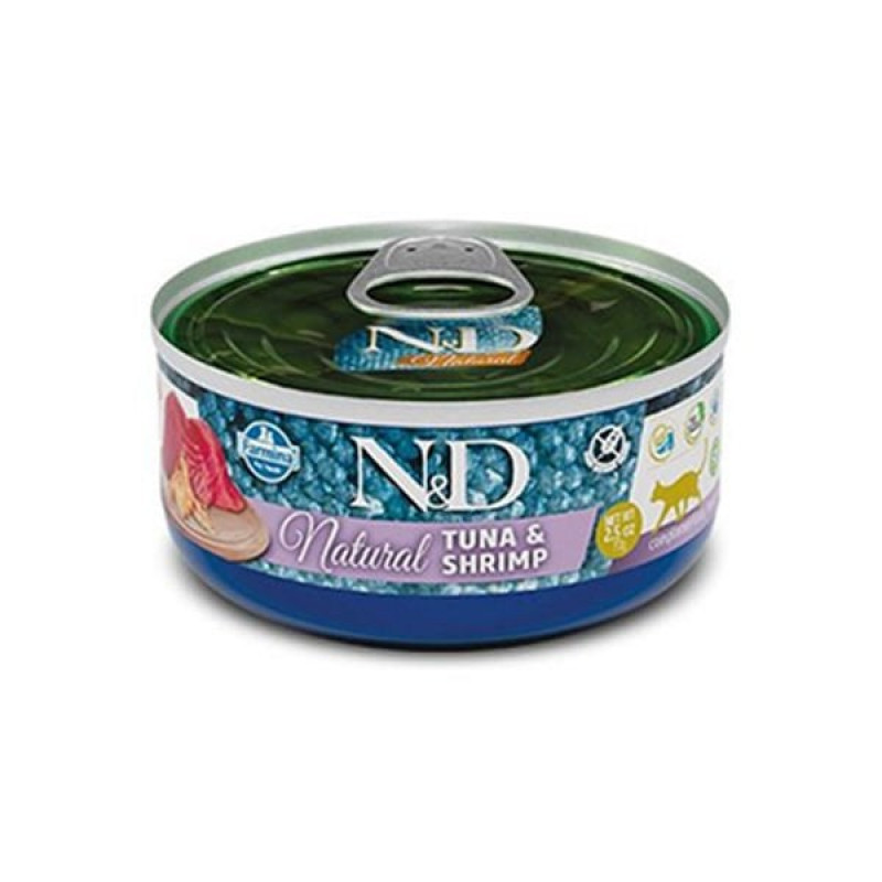 N&D Natural 140 Gr Ton ve Karides | Yetişkin Kedi Maması N&D Natural 140 Gr Ton ve Karides | Yetişkin Kedi Maması