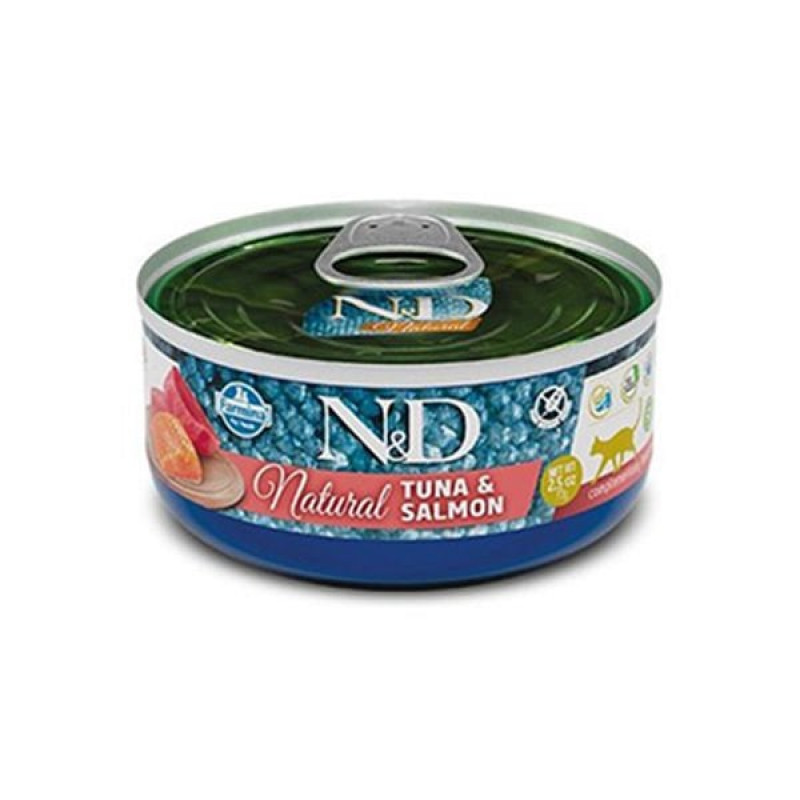 N&D Natural 140 Gr Ton ve Somon | Yetişkin Kedi Maması N&D Natural 140 Gr Ton ve Somon | Yetişkin Kedi Maması