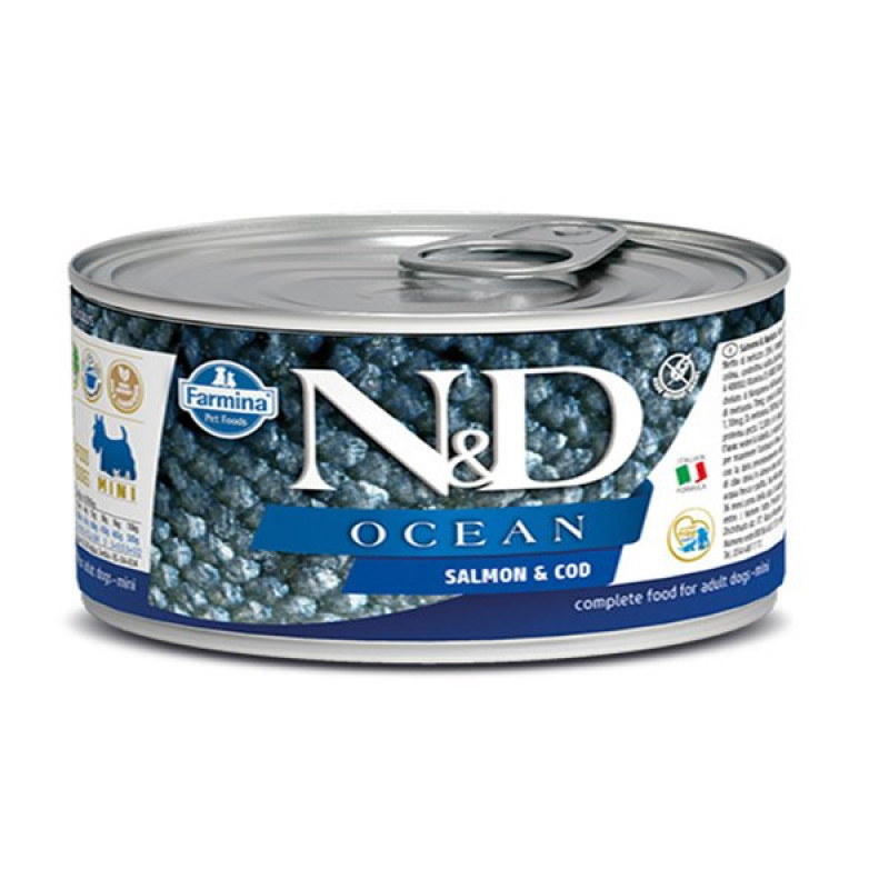 N&D Ocean 140 Gr Mini Somon ve Morina | Yetişkin Köpek Konserve Maması N&D Ocean 140 Gr Mini Somon ve Morina | Yetişkin Köpek Konserve Maması