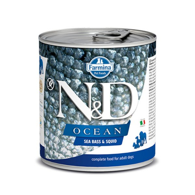 N&D Ocean 285 Gr Levrek ve Mürekkep Balığı | Yetişkin Köpek Konserve Maması N&D Ocean 285 Gr Levrek ve Mürekkep Balığı | Yetişkin Köpek Konserve Maması