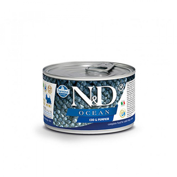N&D Ocean 6 Adet Mini Morina ve Balkabağı 140 Gr | Yetişkin Köpek Konserve Maması