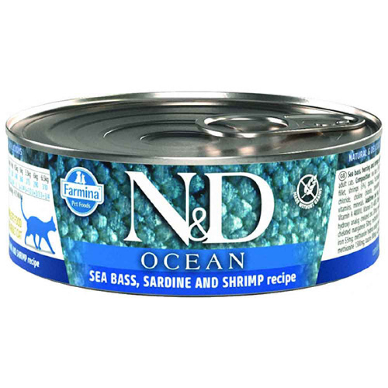 N&D Ocean 6 Adet Ton Sardalya ve Karides 80 Gr | Yetişkin Kedi Maması N&D Ocean 6 Adet Ton Sardalya ve Karides 80 Gr | Yetişkin Kedi Maması