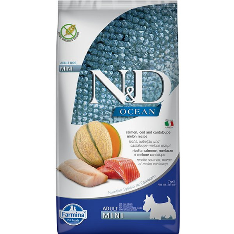 N&D Ocean 7 Kg Mini Somon Morina ve Kavun