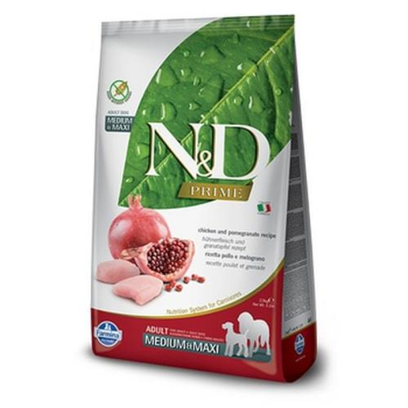 N&D Prime 2,5 Kg Adult Medium Maxi Tavuk ve Nar | Yetişkin Köpek Kuru Maması N&D Prime 2,5 Kg Adult Medium Maxi Tavuk ve Nar | Yetişkin Köpek Kuru Maması