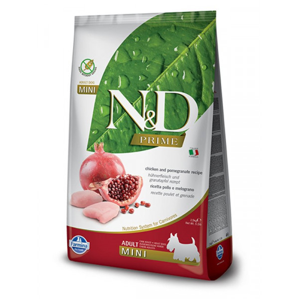 N&D Prime 2,5 Kg Mini Puppy Tavuk ve Nar | Yetişkin Köpek Kuru Maması