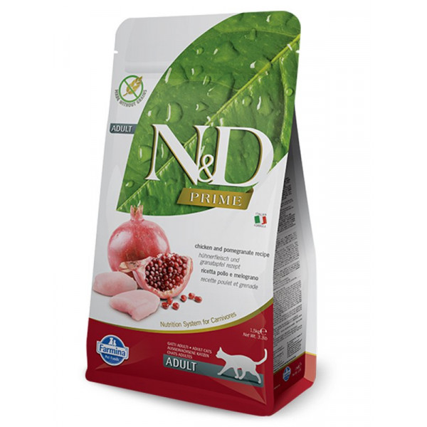 N&D Prime 5 Kg Tavuk ve Nar | Yetişkin Kuru Kedi Maması