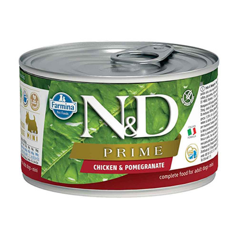 N&D Prime 6 Adet Mini Tavuk ve Nar 140 Gr | Yetişkin Köpek Konserve Maması N&D Prime 6 Adet Mini Tavuk ve Nar 140 Gr | Yetişkin Köpek Konserve Maması