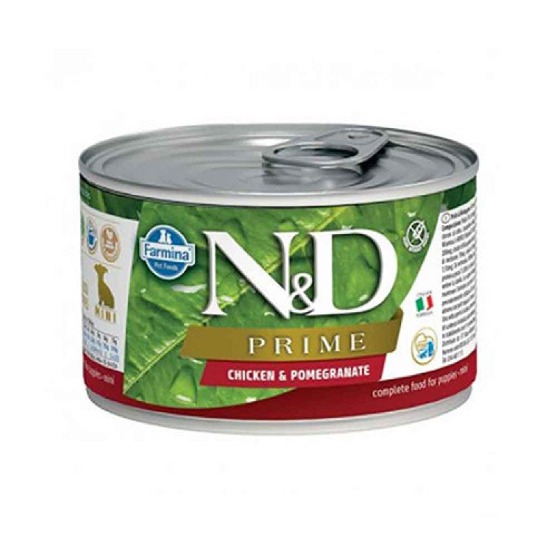 N&D Prime 6 Adet Puppy Tavuk ve Nar 140 Gr | Tavru Köpek Konservesi N&D Prime 6 Adet Puppy Tavuk ve Nar 140 Gr | Tavru Köpek Konservesi