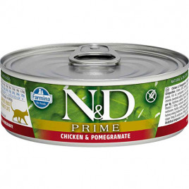 N&D Prime 6 Adet Tavuk ve Nar 80 Gr | Yetişkin Kedi Maması