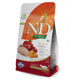 N&D Pumpkin 1,5 Kg Neutered Bıldırcın Balkabağı ve Nar | Kısırlaştırılmış Kedi Maması