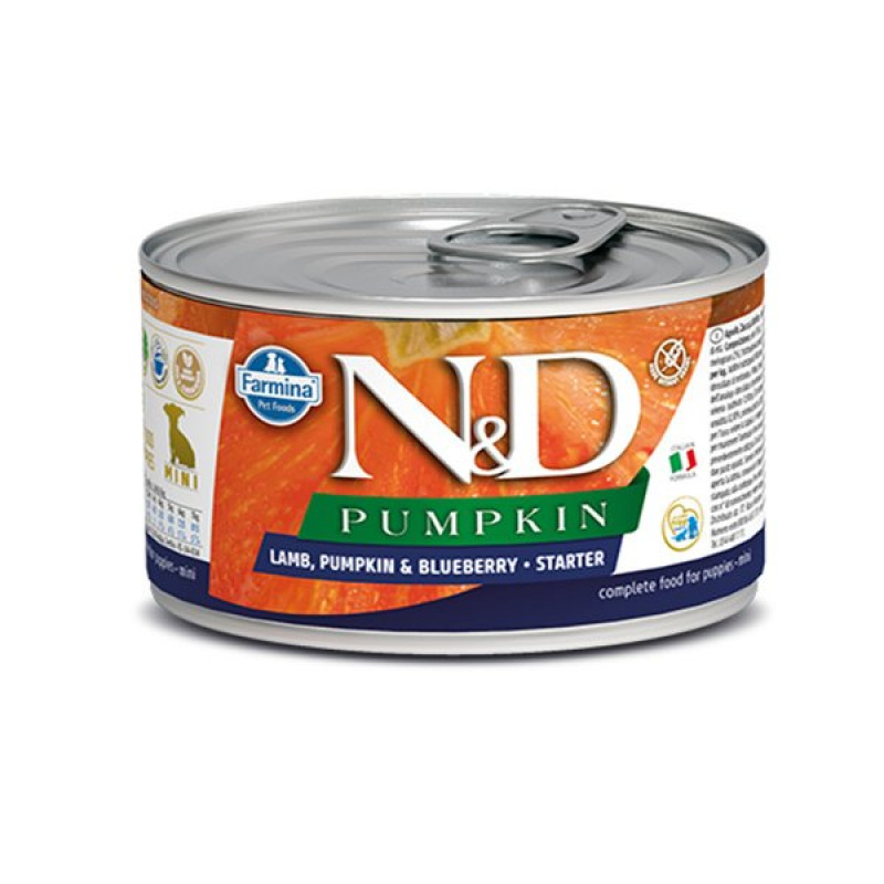 N&D Pumpkin 140 Gr Mini Starter Kuzu Kabak ve Yaban Mersini | Yetişkin Köpek Konserve Maması N&D Pumpkin 140 Gr Mini Starter Kuzu Kabak ve Yaban Mersini | Yetişkin Köpek Konserve Maması