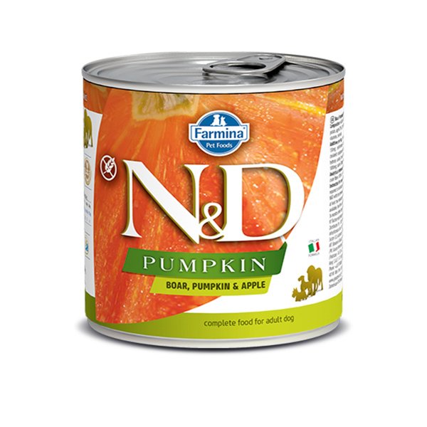 N&D Pumpkin 285 Gr Yaban Domuzu Balkabağı ve Elma | Yetişkin Köpek Konserve Maması