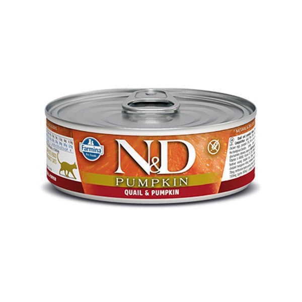 N&D Pumpkin 70 Gr Bıldırcın ve Balkabağı | Yetişkin Kedi Maması