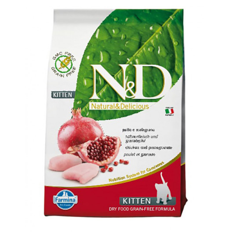 N&D Tahılsız 300 Gr Tavuk&Nar Yavru Emziren Kedi Maması 