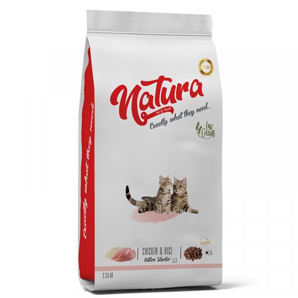 Natura 2.25 Kg Kitten Düşük Tahıllı Tavuklu Yavru | Yavru Kedi Kuru Maması