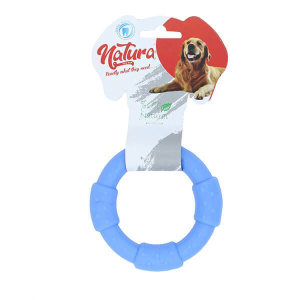 Natura 10 cm Plastik Halka Çiğneme Oyuncağı | Köpek Çiğneme