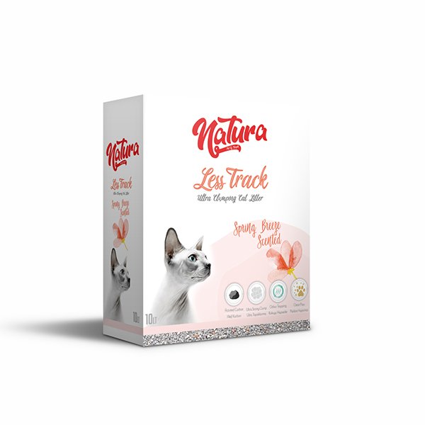 Natura 10 Lt Bahar Esintili Ultra Topaklaşan Aktif Karbonlu Doğal Kum | Doğal Kedi Kumu