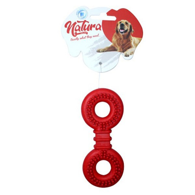 Natura 12,5 Cm Plastik Dikenli Yuvarlak Kemik Oyuncak | Köpek Çiğneme Natura 12,5 Cm Plastik Dikenli Yuvarlak Kemik Oyuncak | Köpek Çiğneme