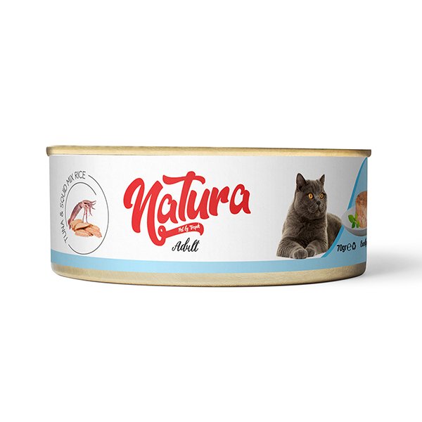 Natura 70 Gr Adult Tahılsız Ton Balık Ve Kalamarlı Yetişkin | Yetişkin Kedi Maması