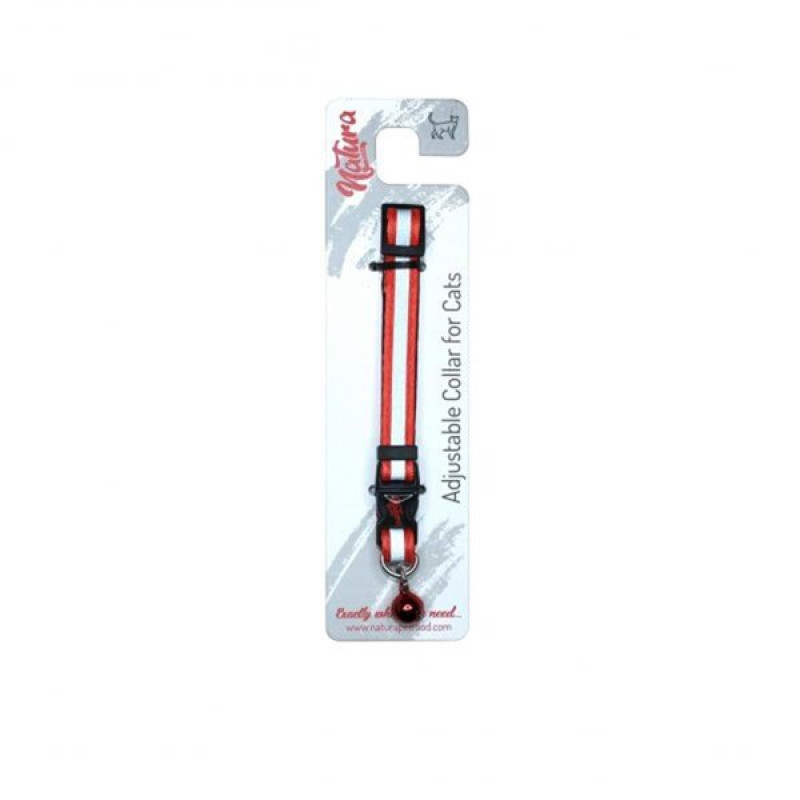 Natura Reflektörlü Yetişkin Kedi Boyun Tasması - Kırmızı | Kedi Boyun Tasması Natura Reflektörlü Yetişkin Kedi Boyun Tasması - Kırmızı | Kedi Boyun Tasması