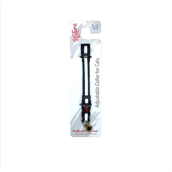 Natura Reflektörlü Yetişkin Kedi Boyun Tasması - Siyah | Kedi Boyun Tasması