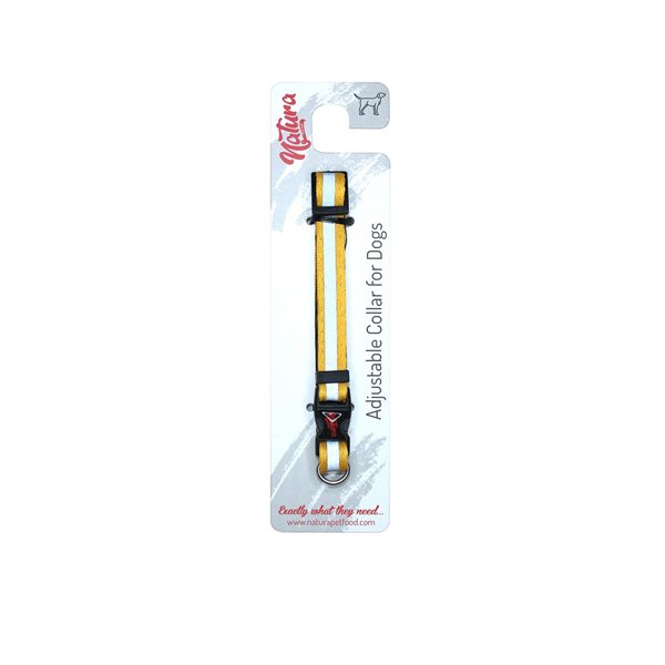 Natura Xxxs / Xxs Reflektörlü Boyun Tasması - Sarı | Köpek Boyun Tasması