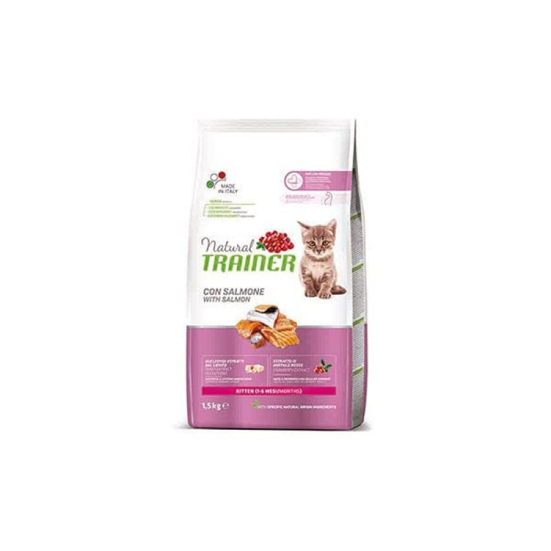 Natural Trainer 1.5 Kg Kitten Somon | Yavru Kedi Kuru Maması Natural Trainer 1.5 Kg Kitten Somon | Yavru Kedi Kuru Maması